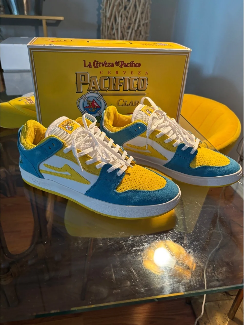 akai x Pacifico Telford Low Sz 9 Shoes Hat Rare Collab Set